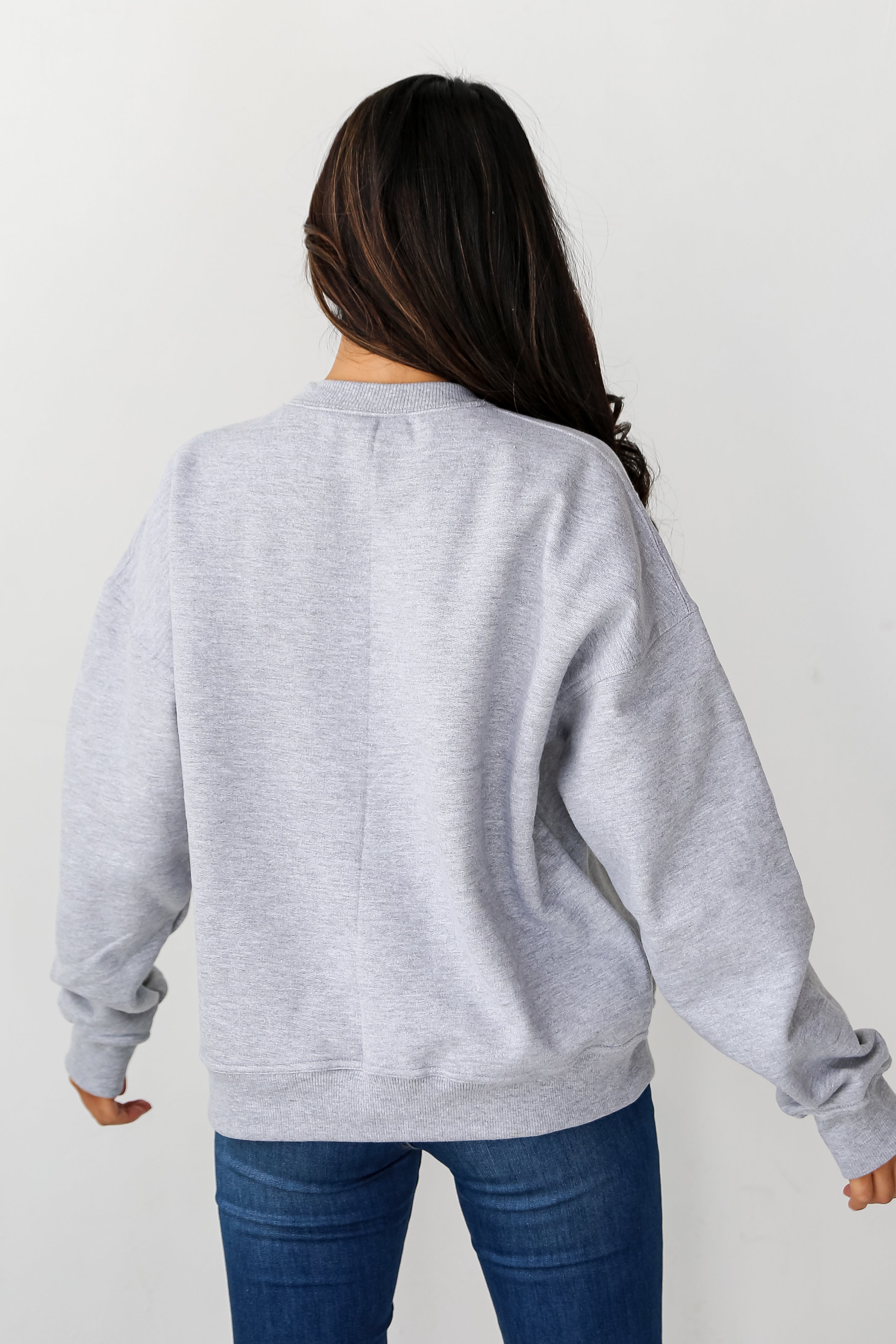 Heather Grey Charleston Sweatshirt back view