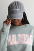 grey Dahlonega Script Embroidered Hat