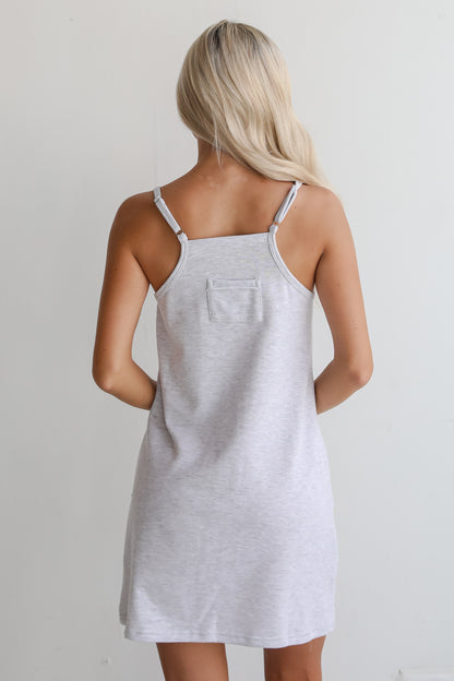 Effortless Option Heather Grey Mini Dress