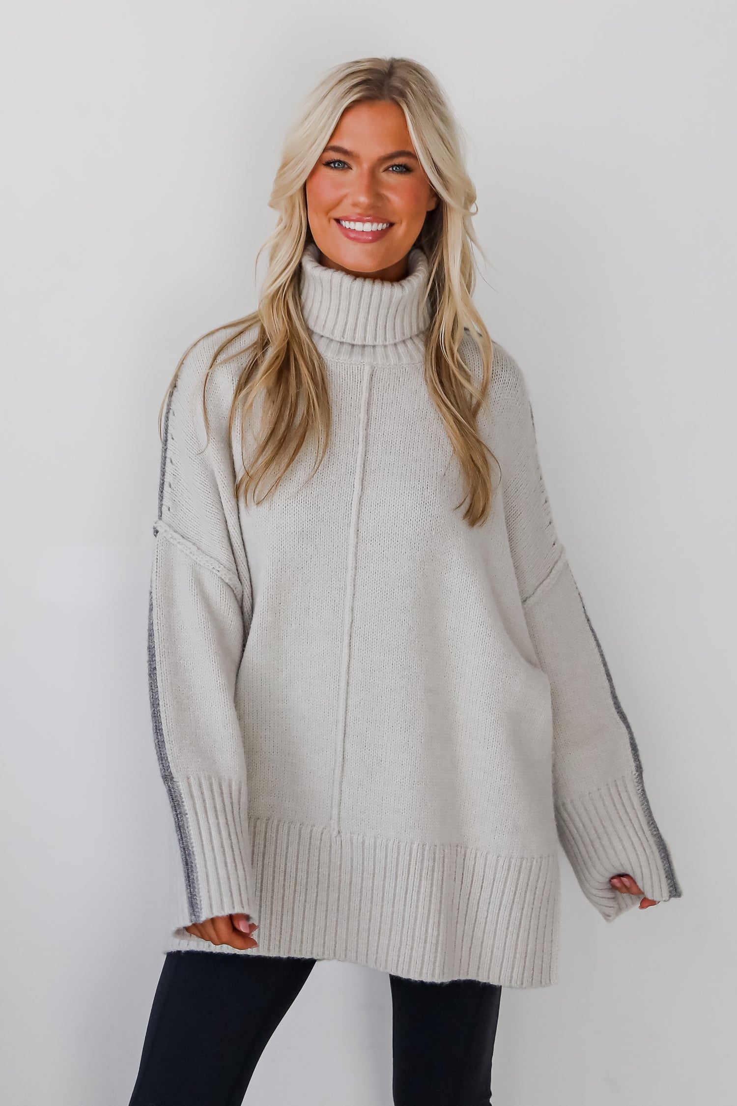 Posh Upgrade Turtleneck Oversized Sweater