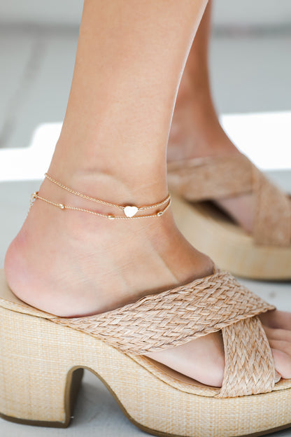 gold anklets