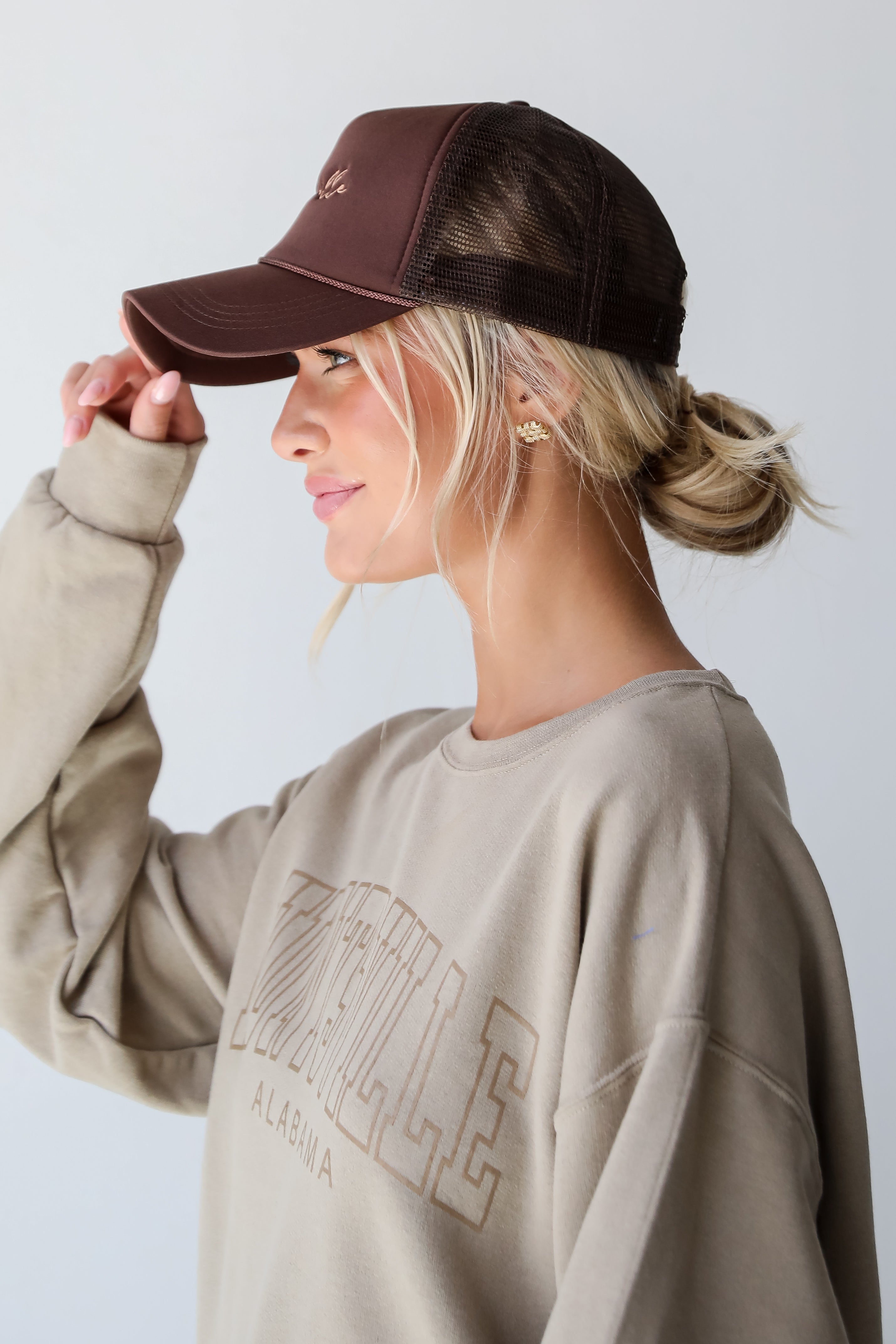 Brown Huntsville Trucker Hat