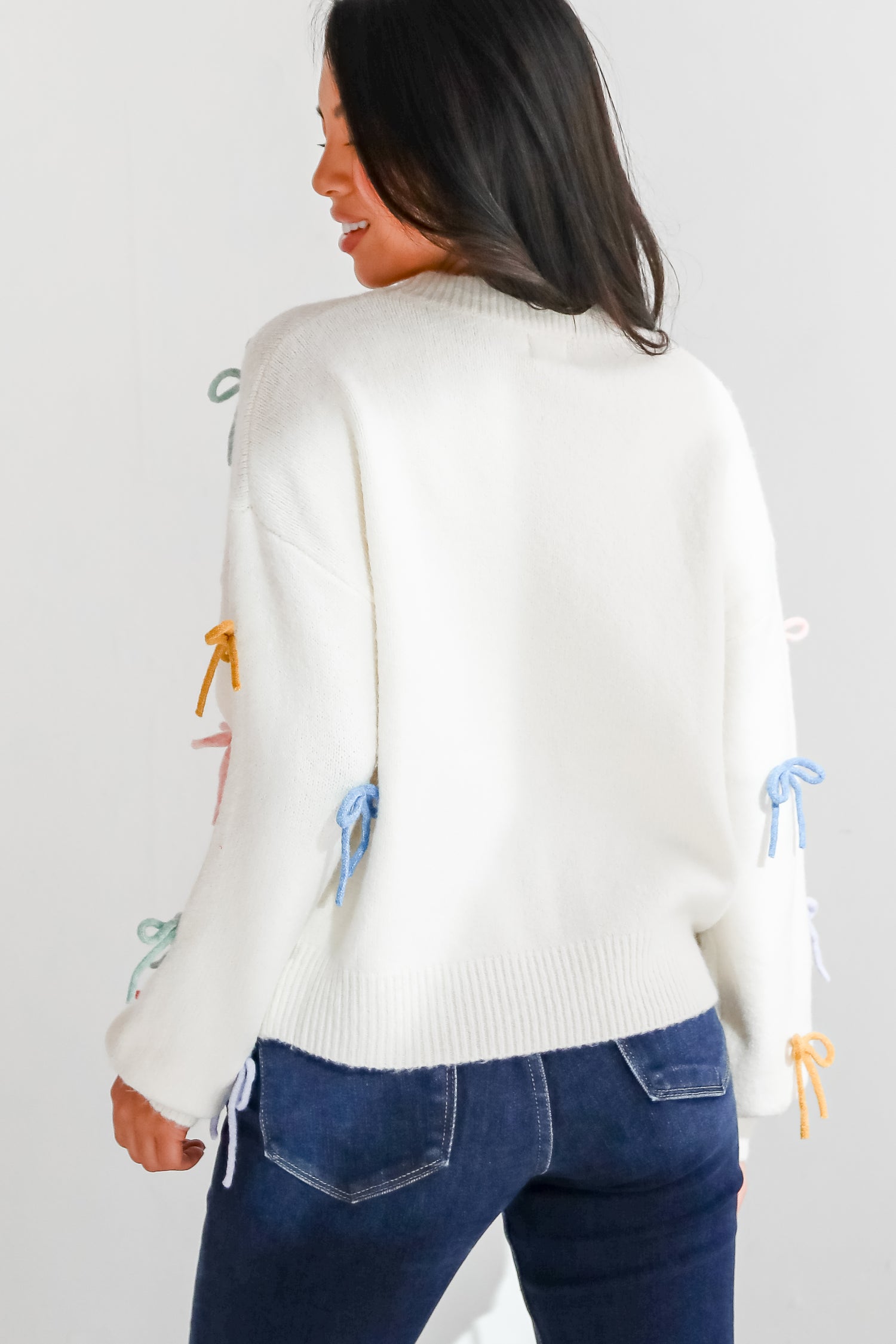 Simply Precious Ivory Bow Sweater