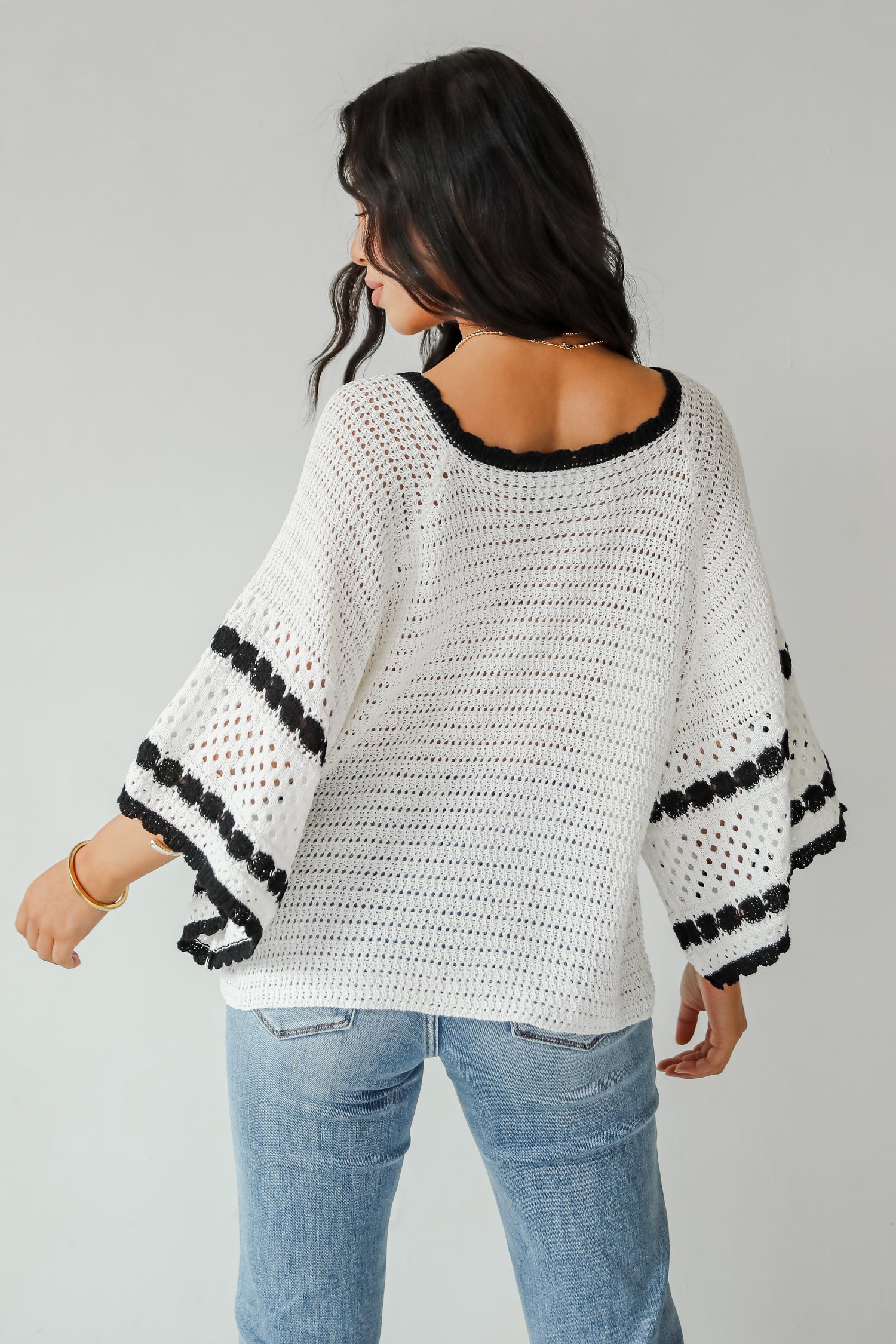 Sunny Serenity Ivory Crochet Top