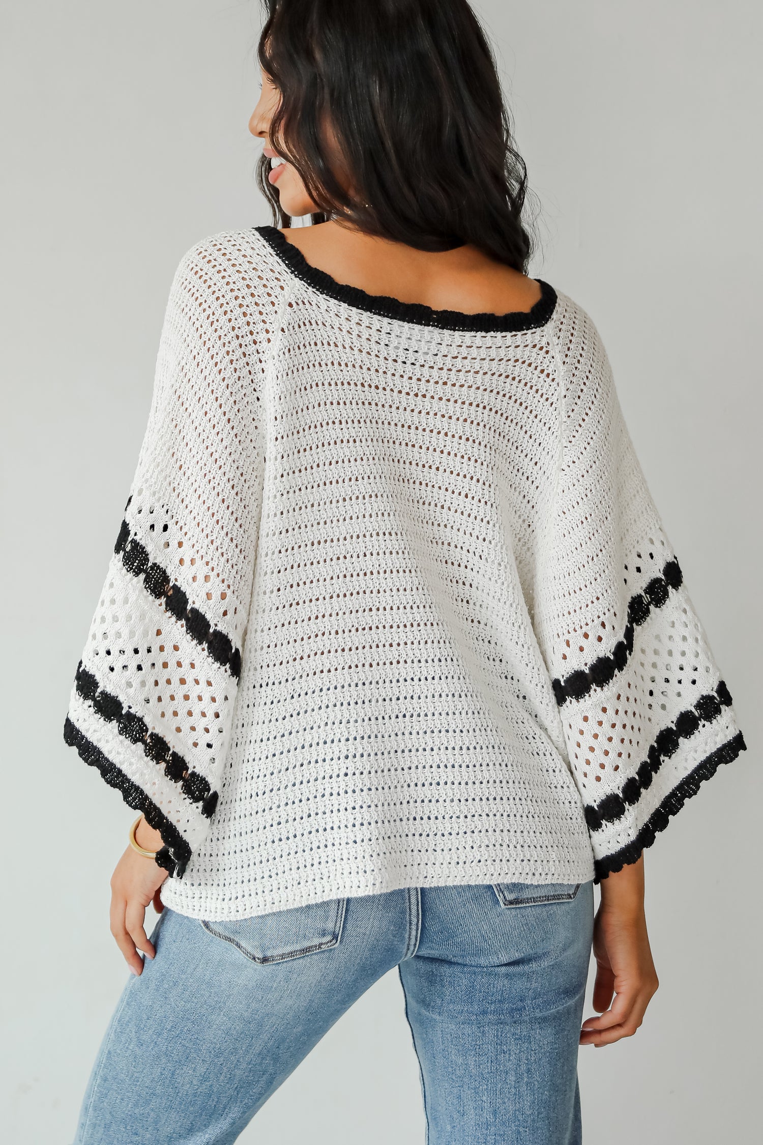 Sunny Serenity Ivory Crochet Top