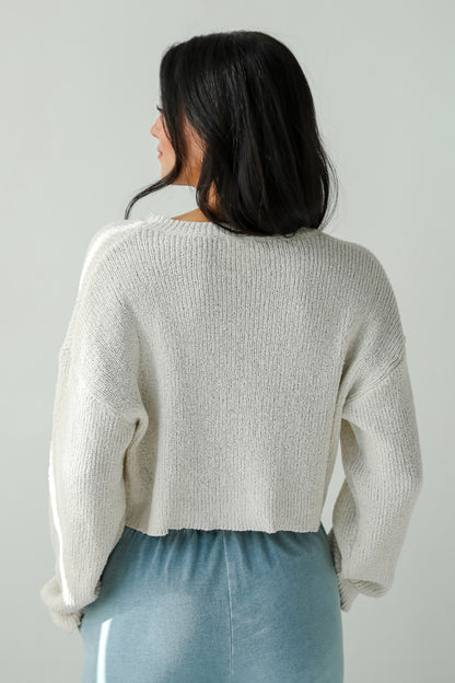 Best Essence Ivory Cropped Sweater