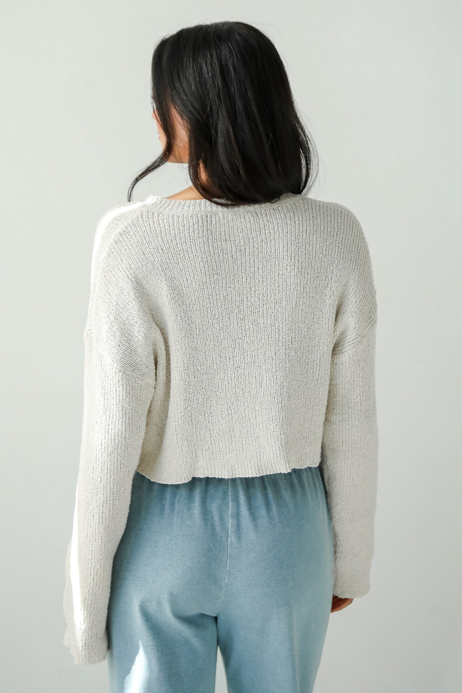 Best Essence Ivory Cropped Sweater