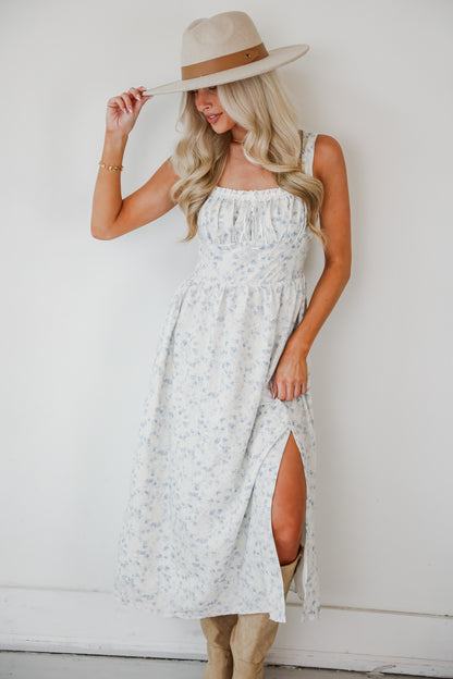 Glowing Wonder Ivory Midi Dress