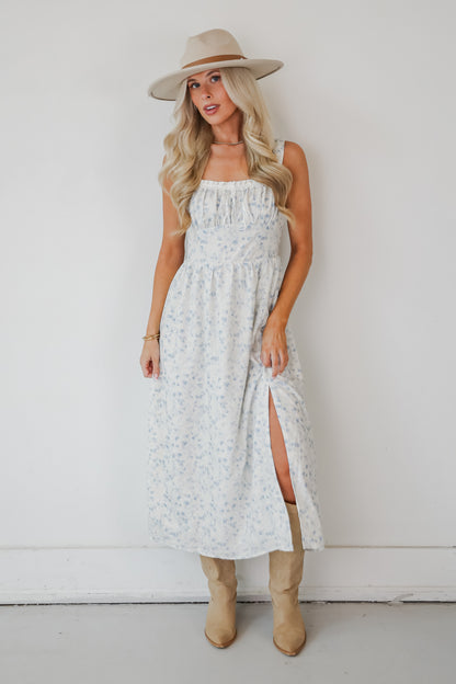 Glowing Wonder Ivory Midi Dress