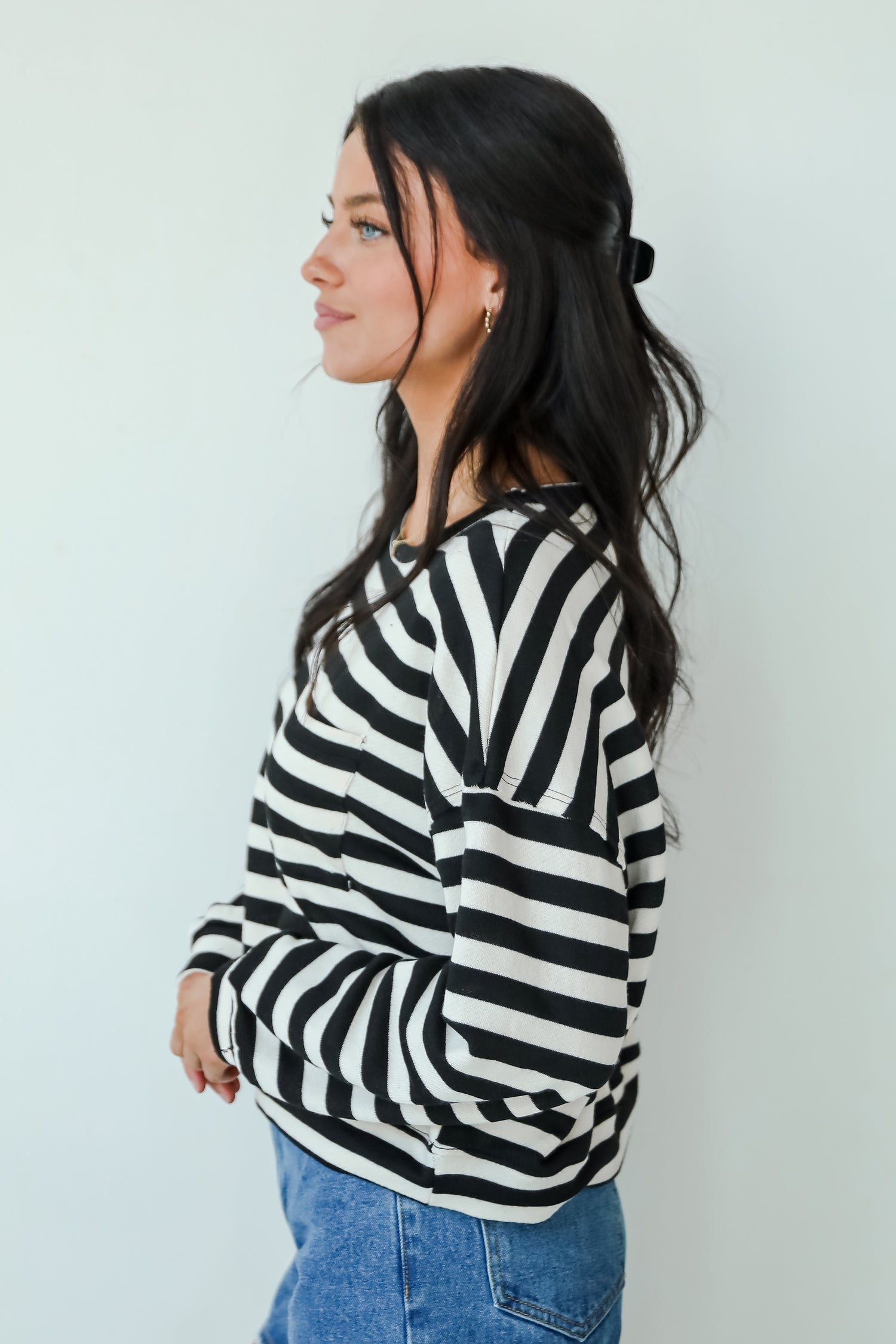 Signature Cutie Ivory Striped Pullover