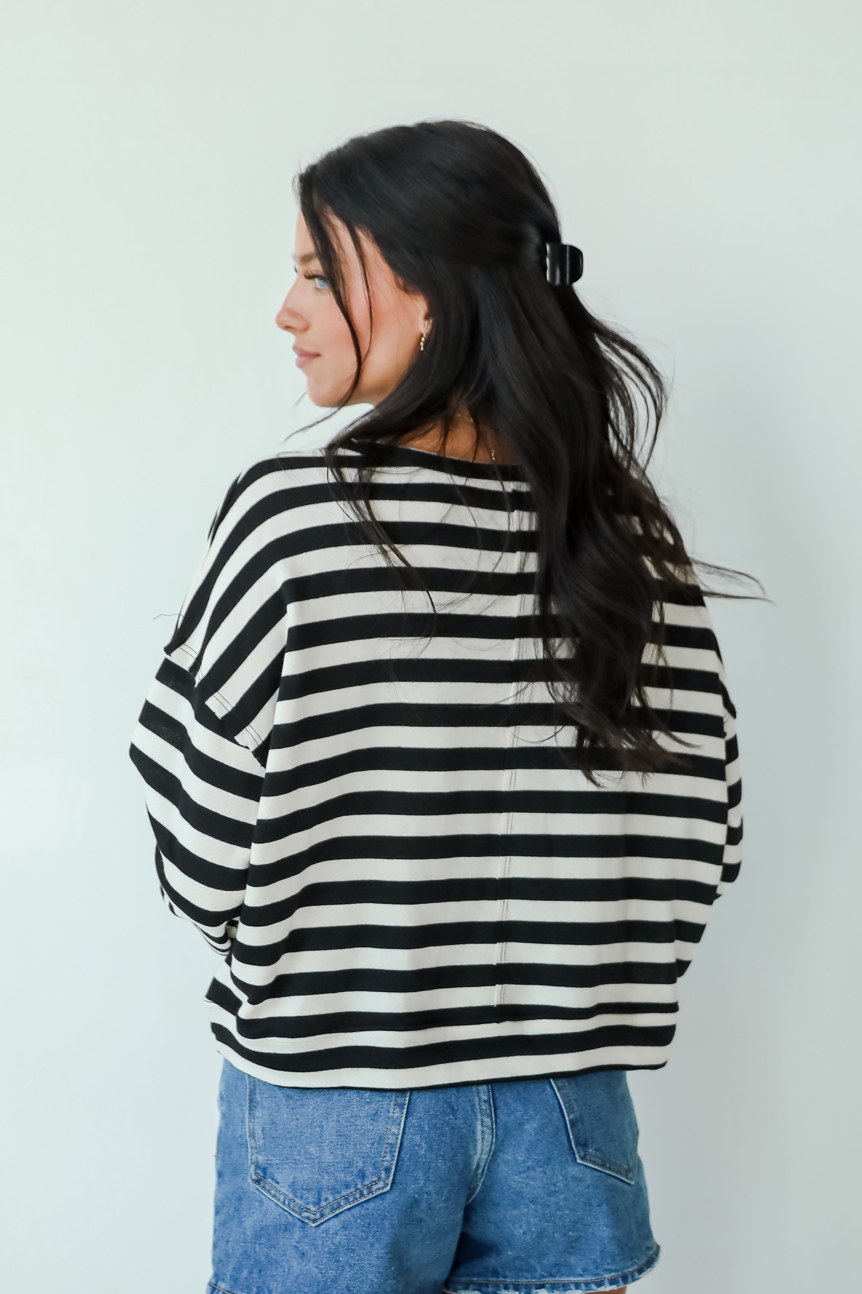 Signature Cutie Ivory Striped Pullover