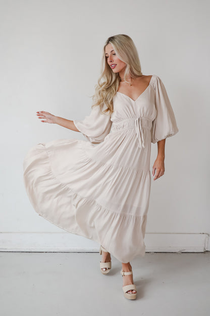 Extravagant Muse Tiered Midi Dress