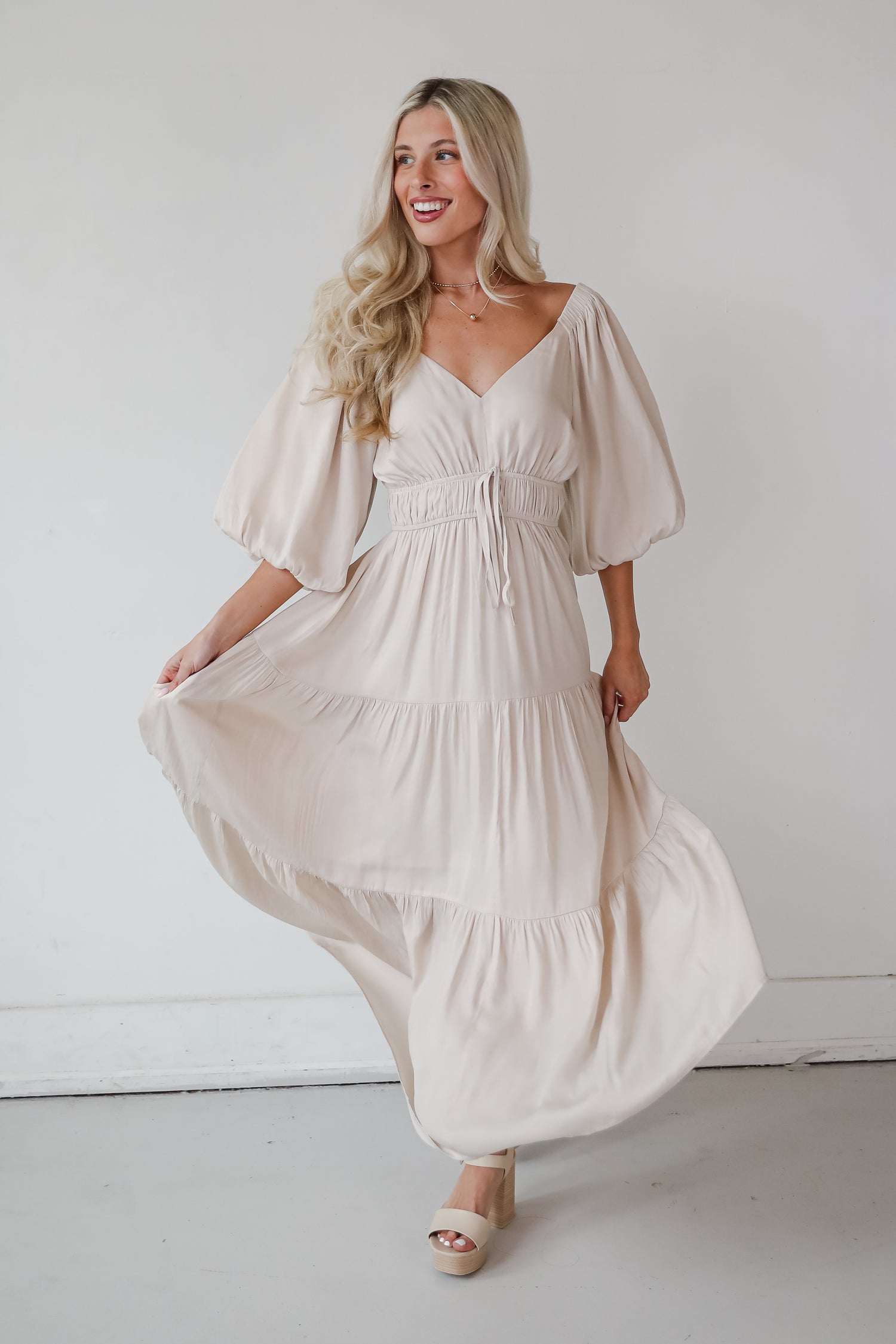 Extravagant Muse Tiered Midi Dress