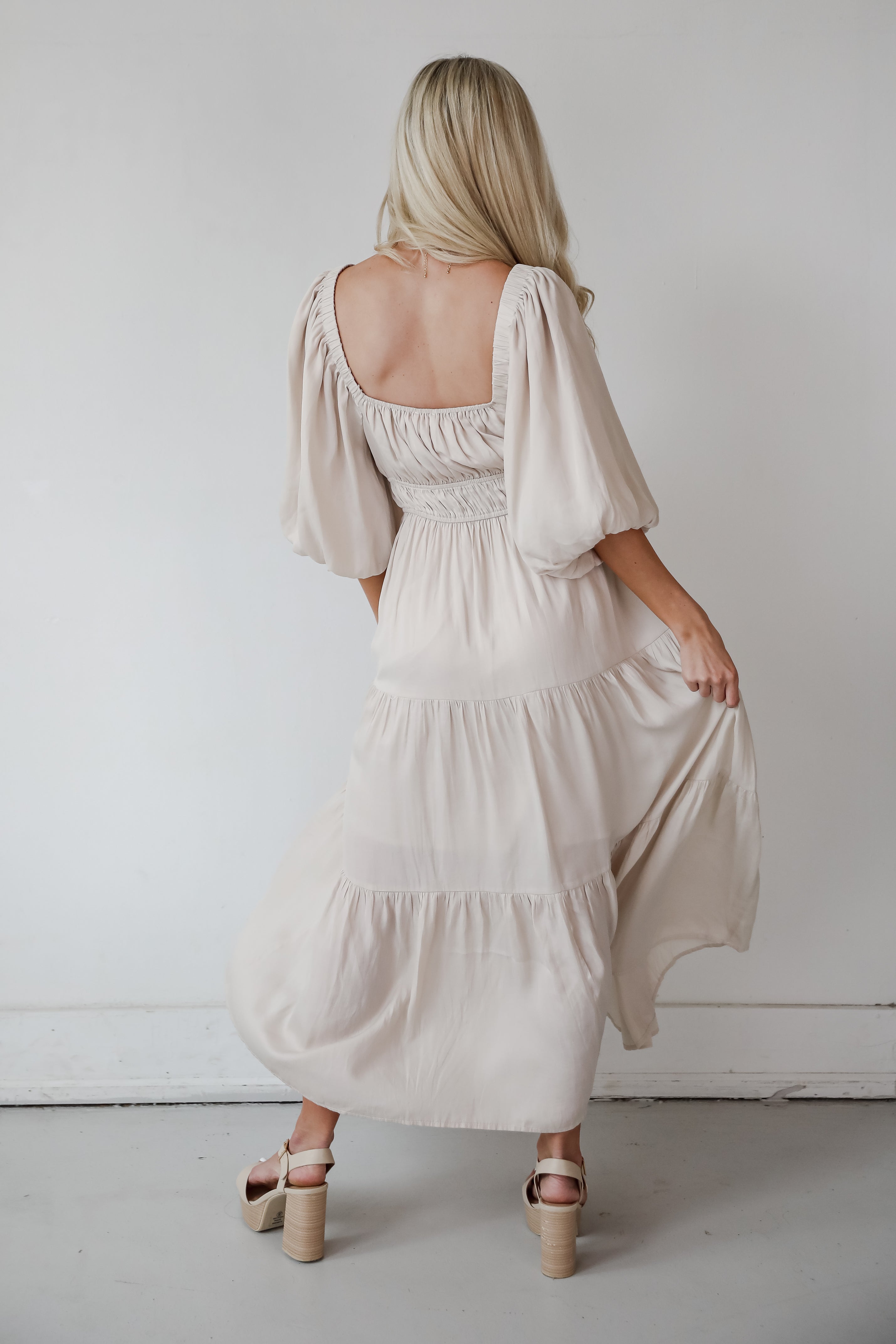 Extravagant Muse Tiered Midi Dress