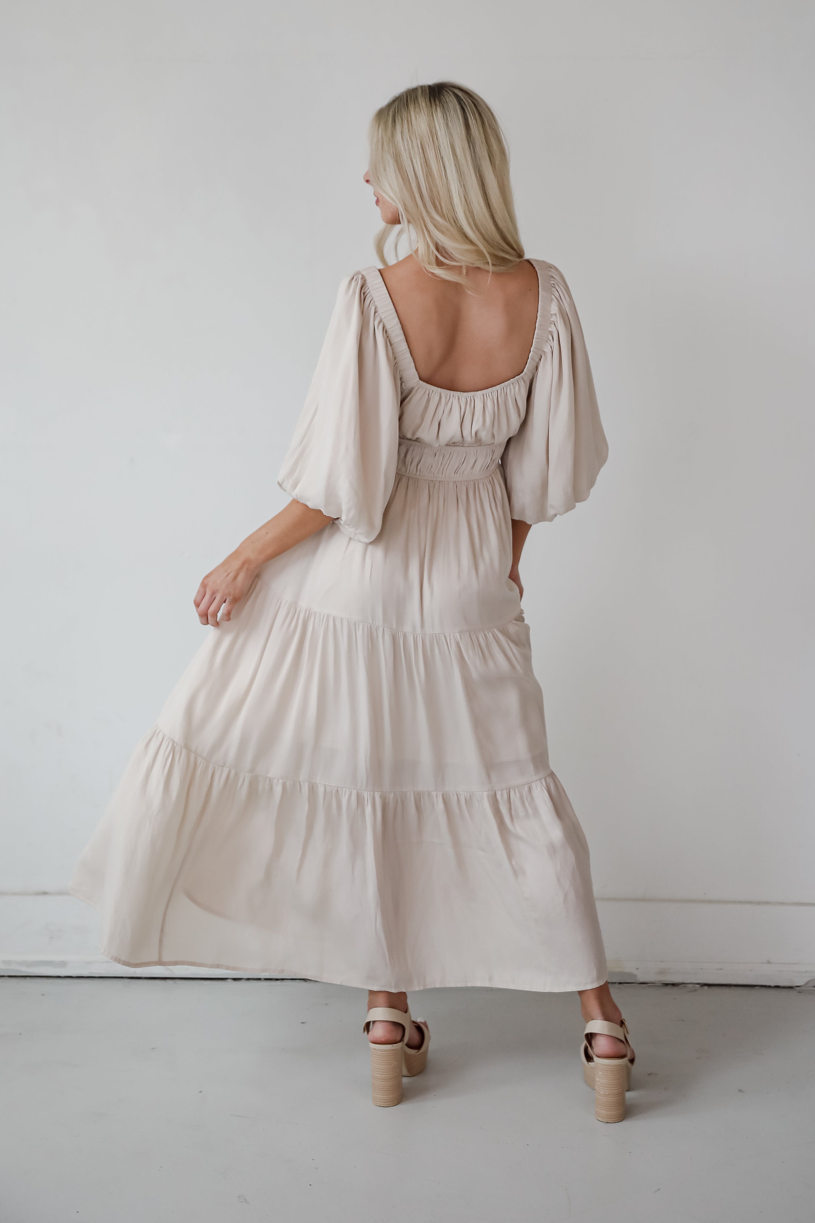 Extravagant Muse Tiered Midi Dress