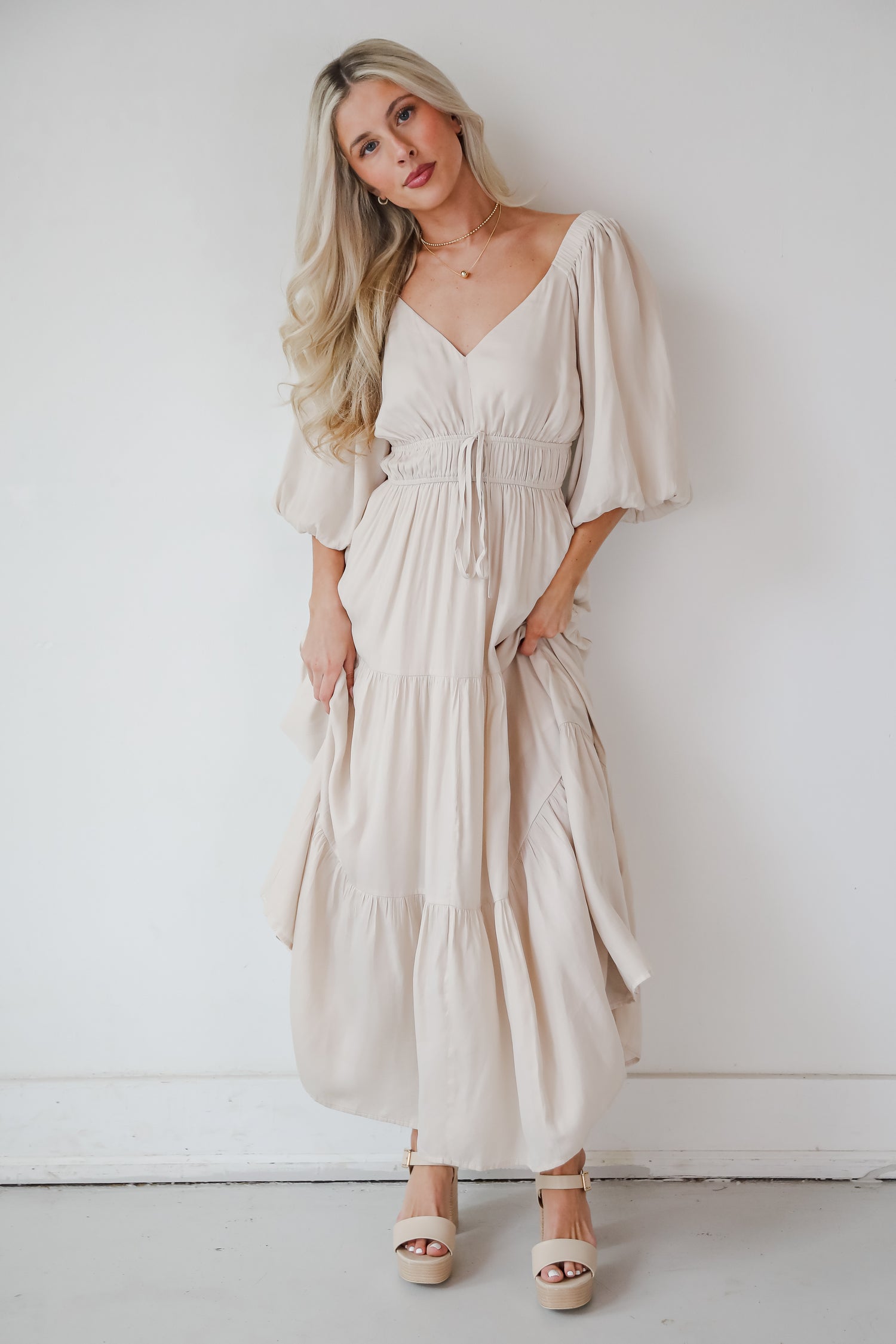 Extravagant Muse Tiered Midi Dress