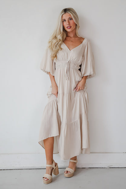 Extravagant Muse Tiered Midi Dress