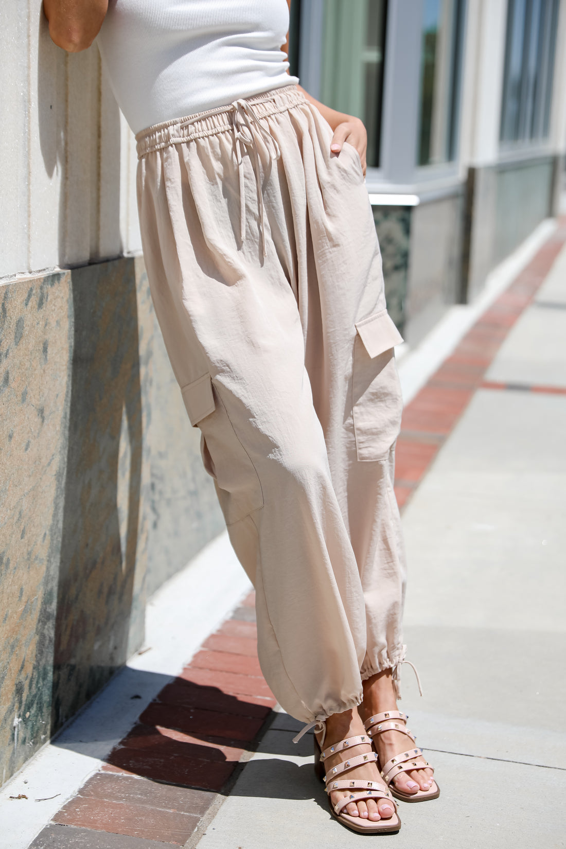 Taupe Cargo Pants