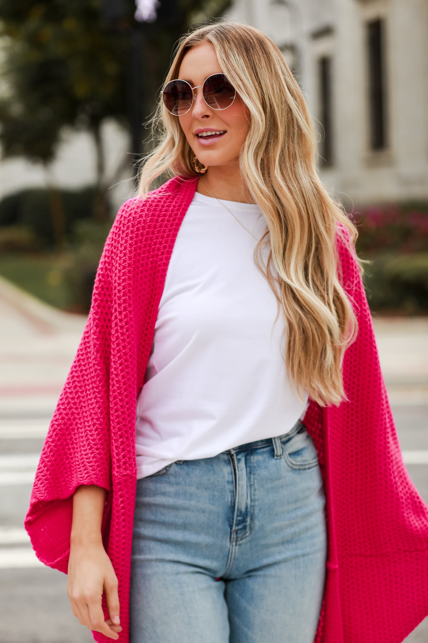 pink Cozy Cardigan