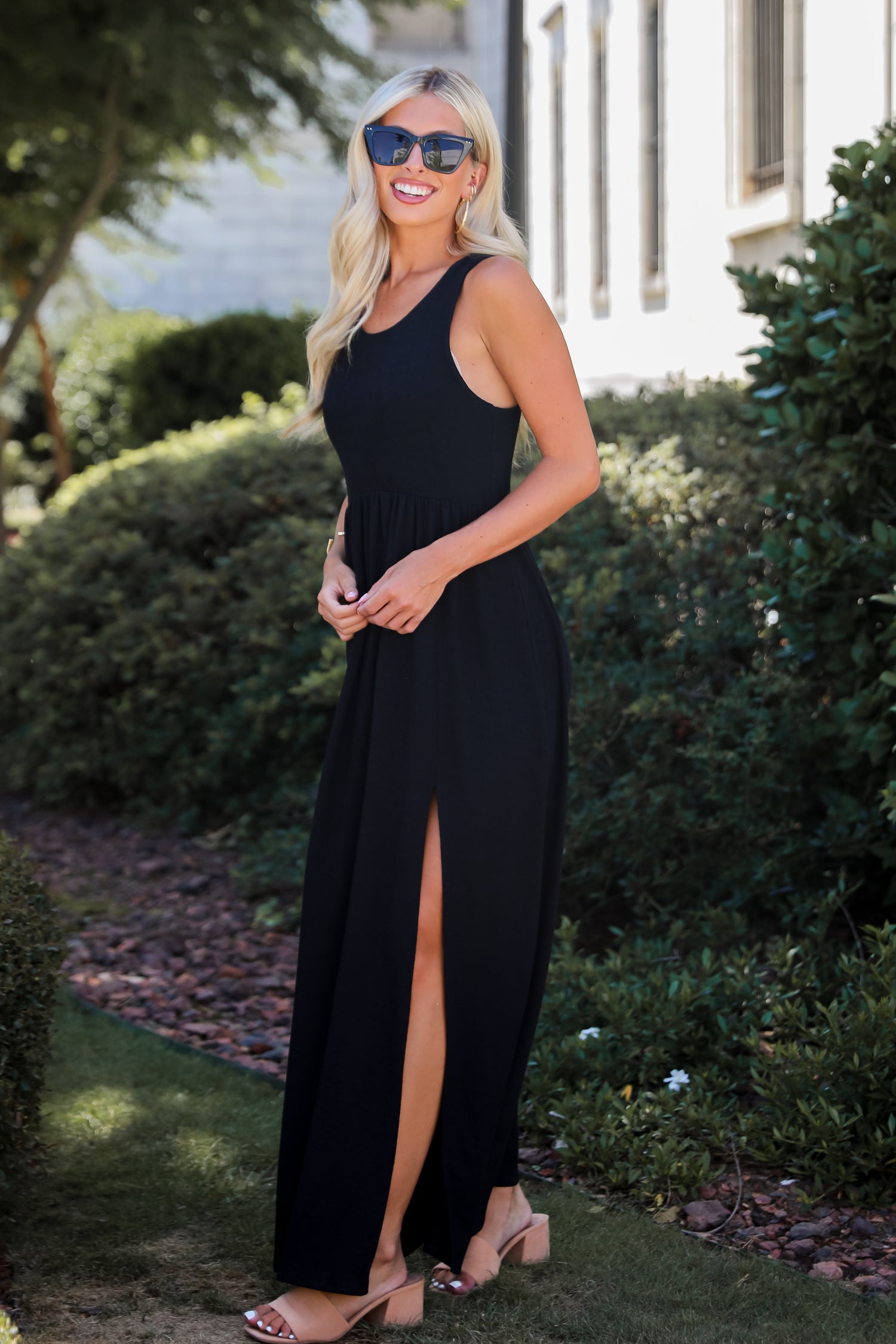 Ideal Choice Knit Maxi Dress