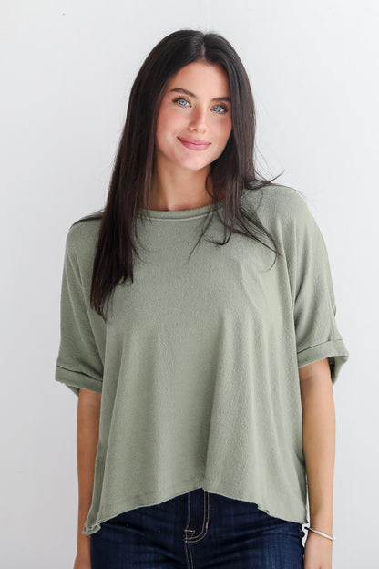 Sweetest Concept Short Sleeve Knit Top