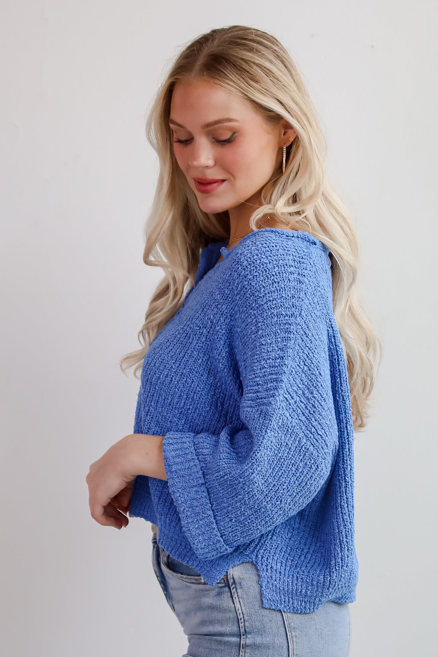 Cozy All Over Lightweight Knit Sweater