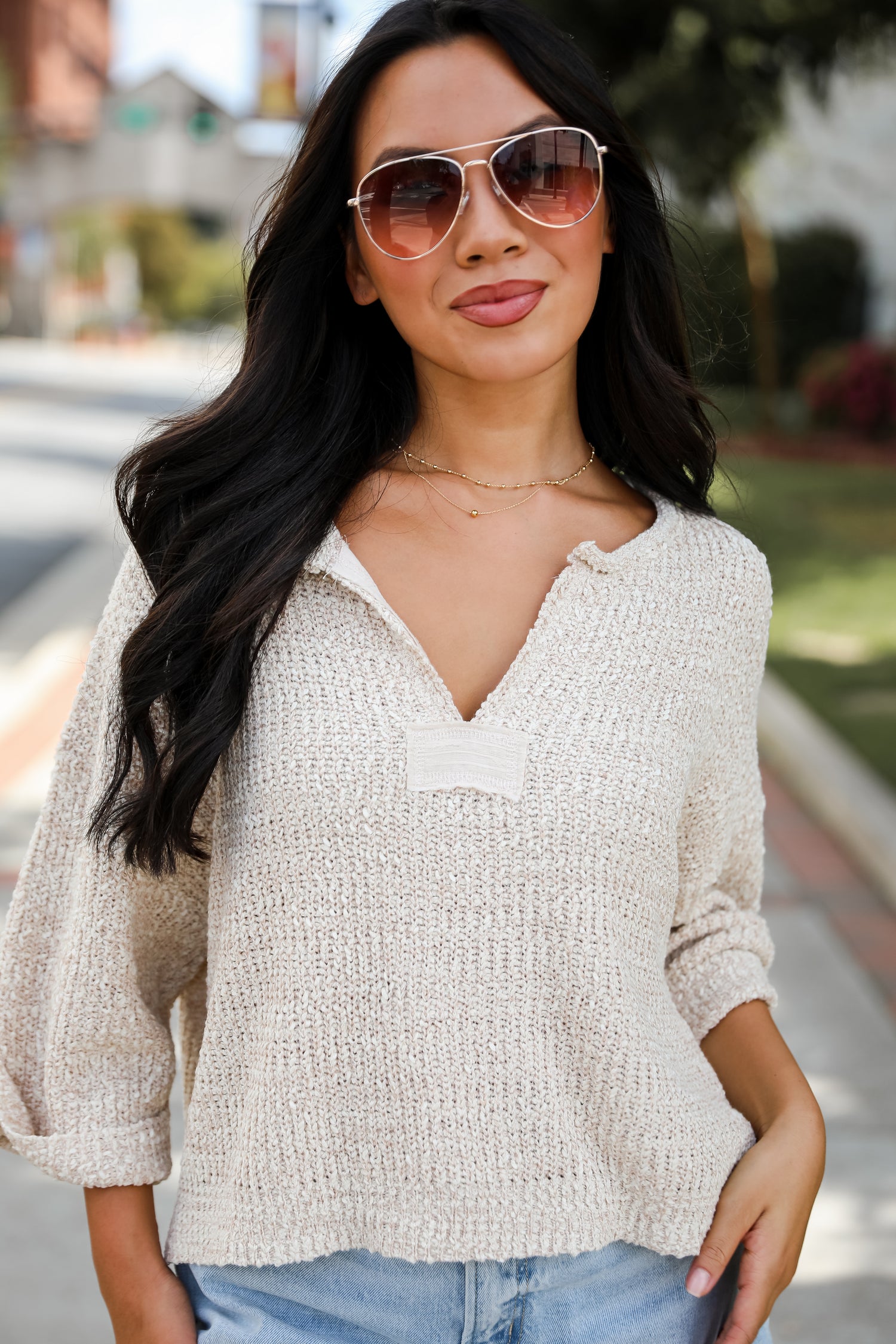 Cozy All Over Lightweight Knit Sweater