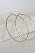 Emery Gold Rhinestone Hoop Earrings