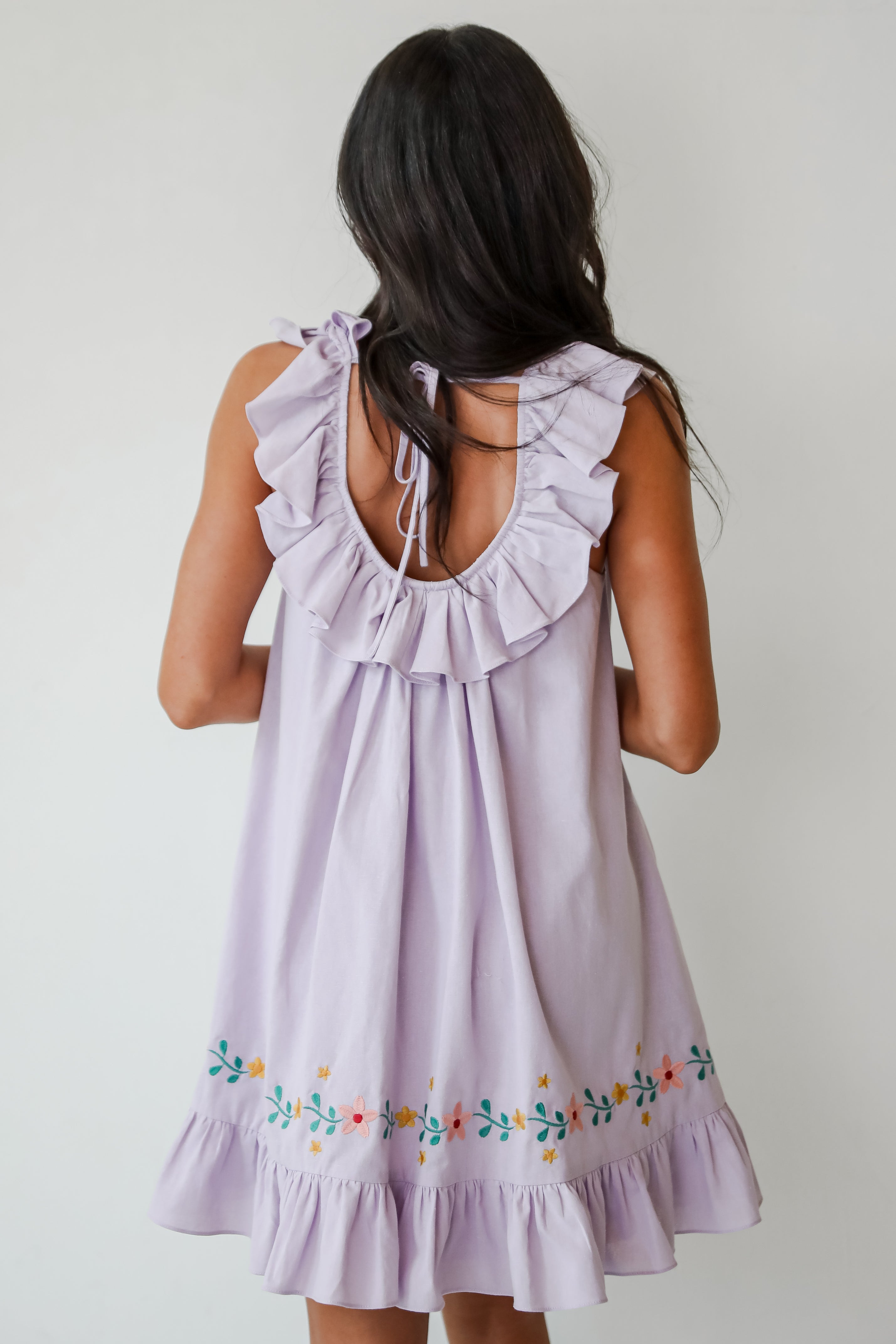 Garden Cutie Floral Embroidered Mini Dress