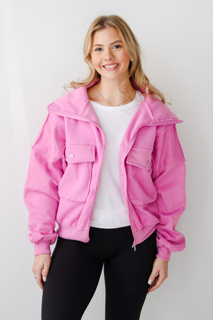 Amazing Comfort Fleece Bomber Jacket