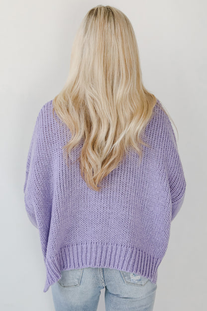 Flawless Impression Lavender Floral Sweater