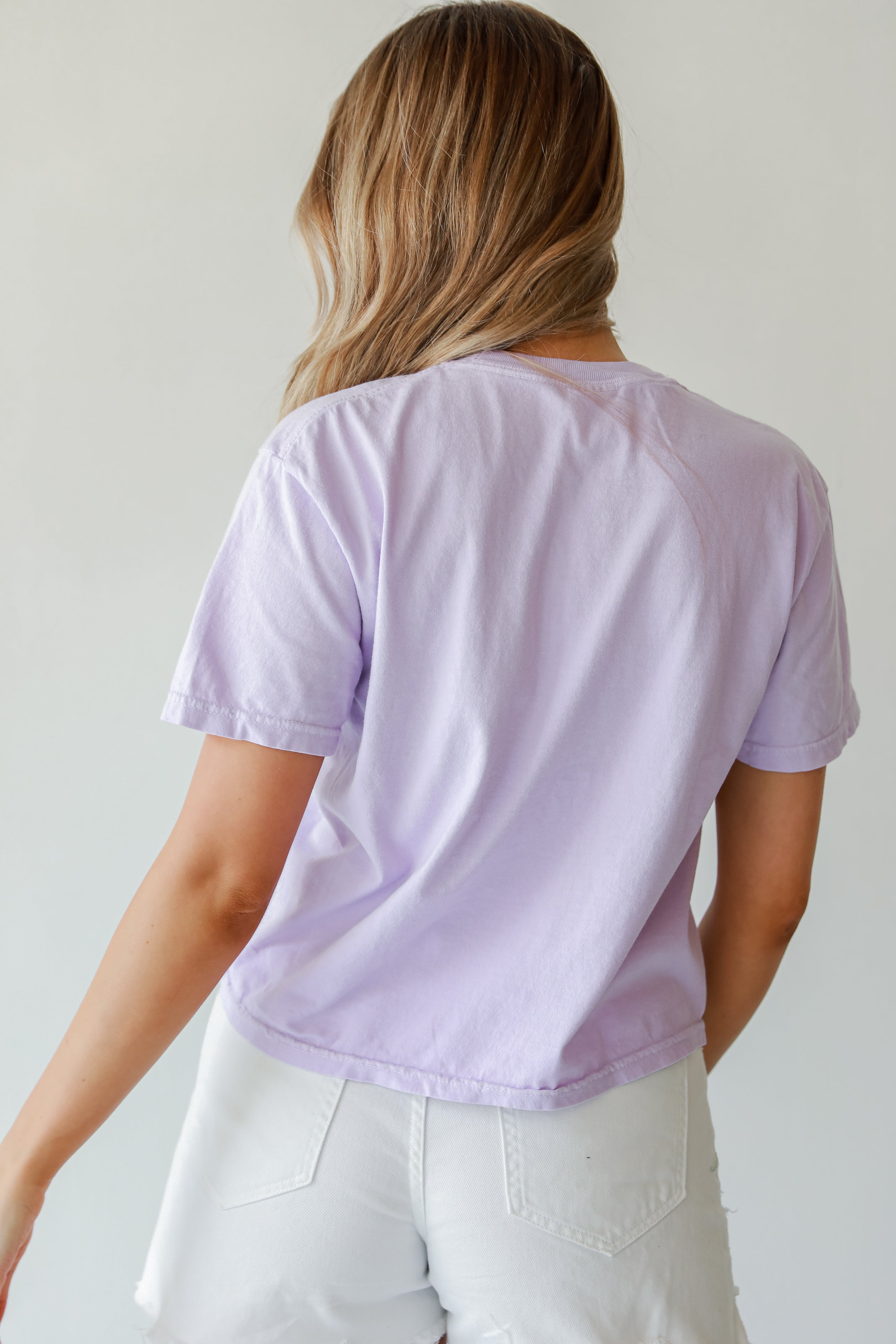 Lavender Nashville Tennessee Cropped Tee back view