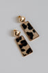 Serena Leopard Drop Earrings