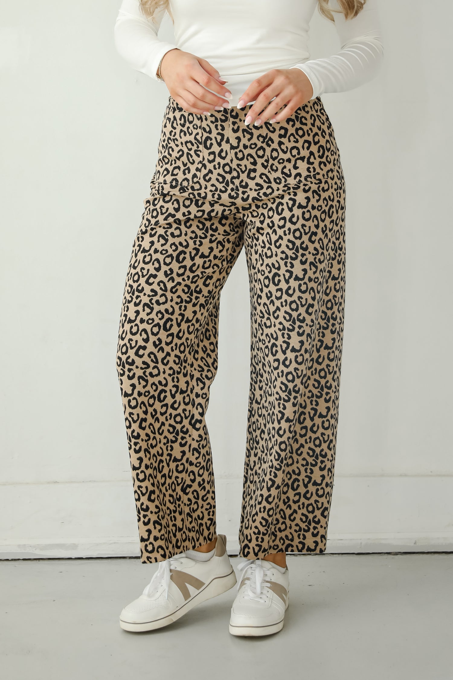 Fierce Aspect Leopard Wide Leg Pants