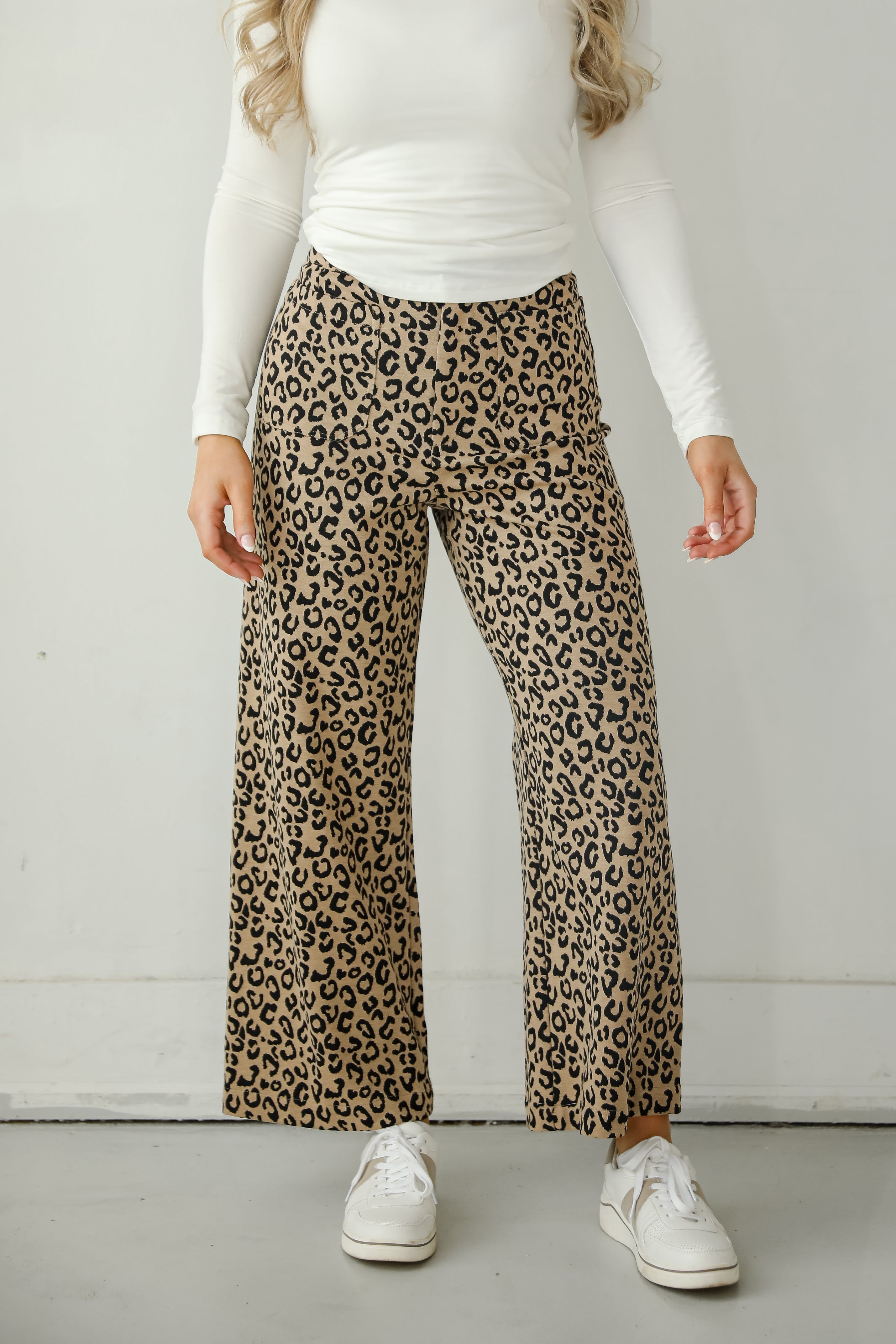 Fierce Aspect Leopard Wide Leg Pants