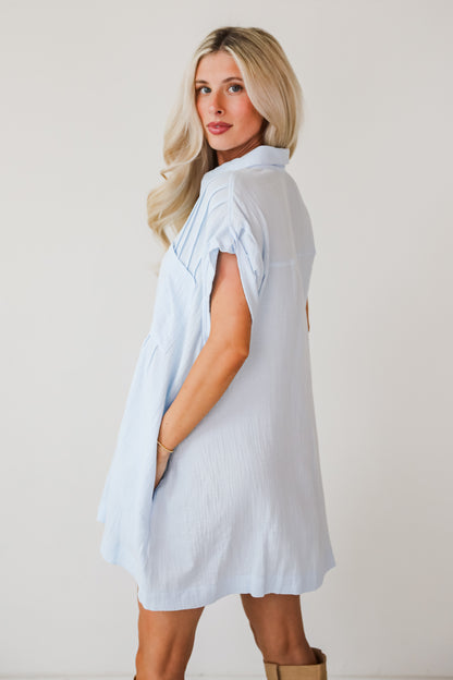 Stunning Example Linen Mini Dress