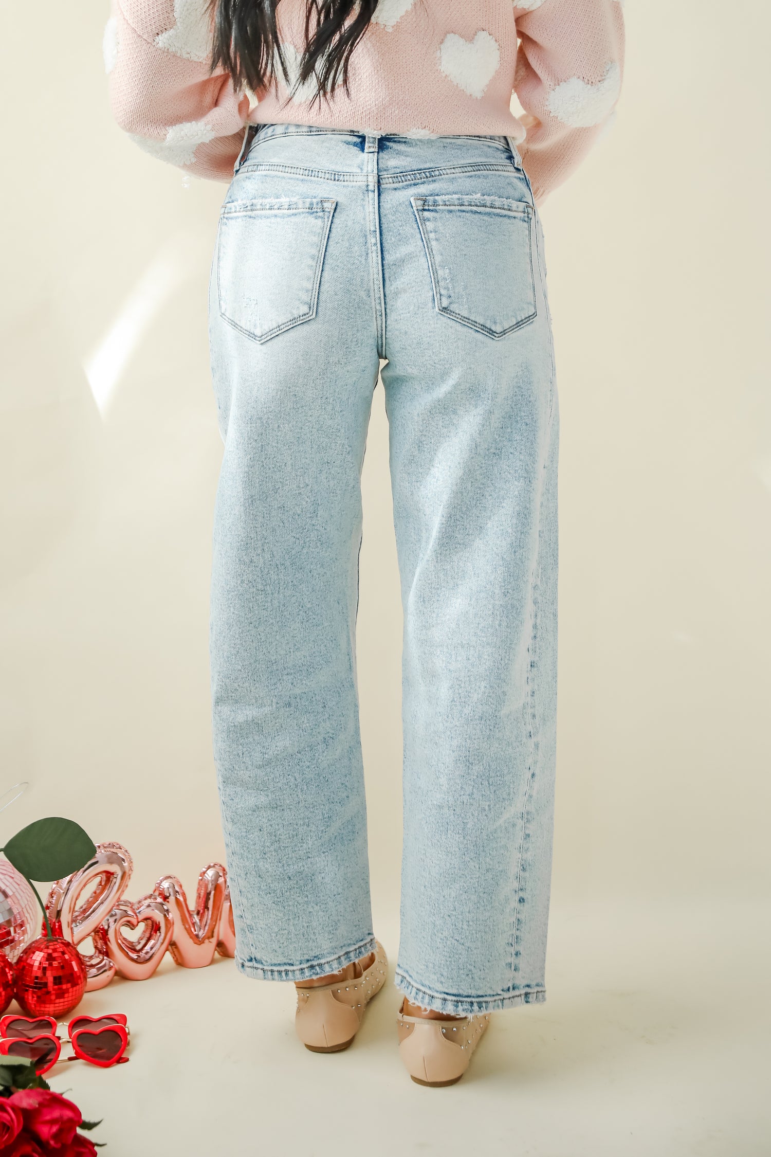 Chelsey Light Wash Barrel Jeans