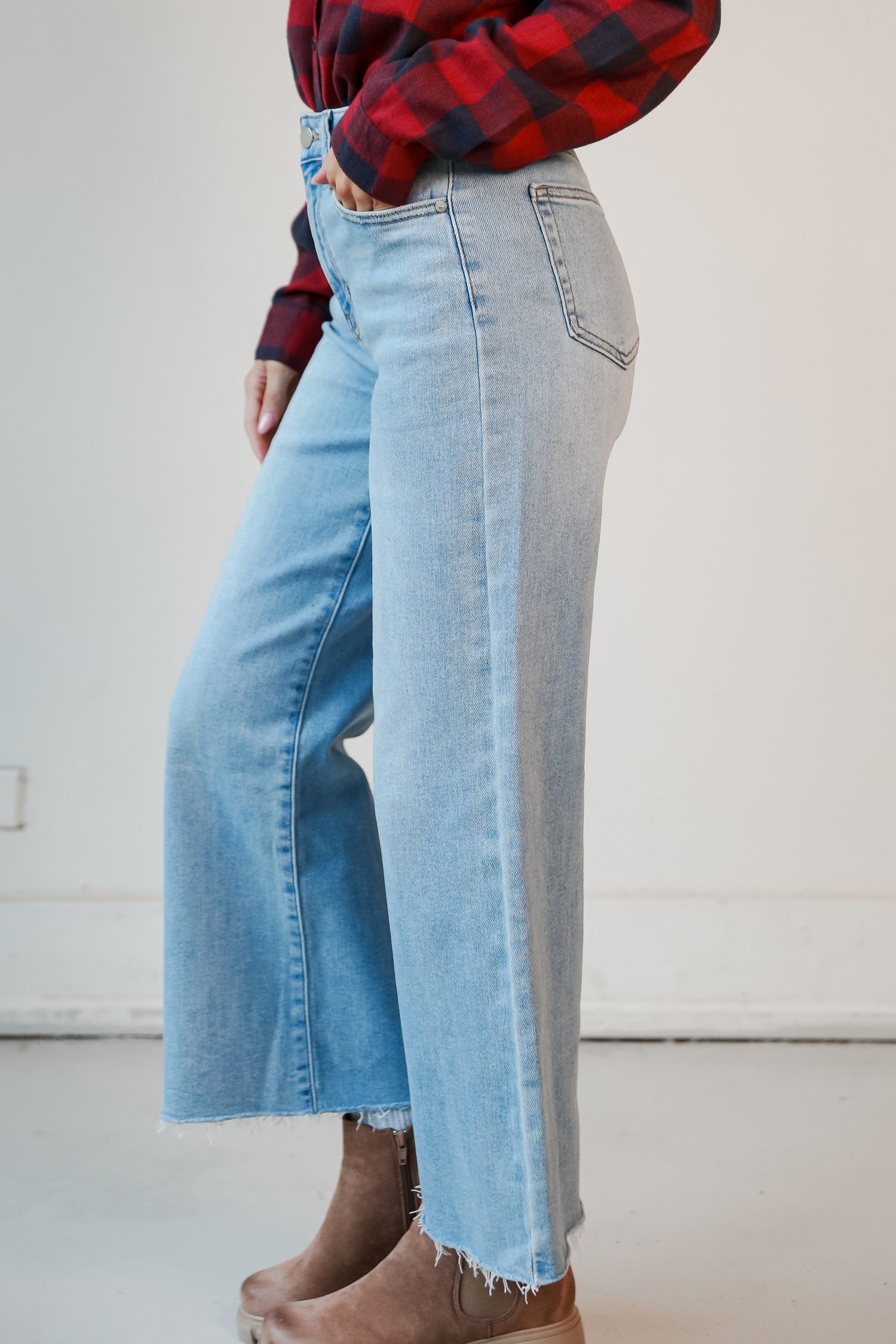 high rise jeans