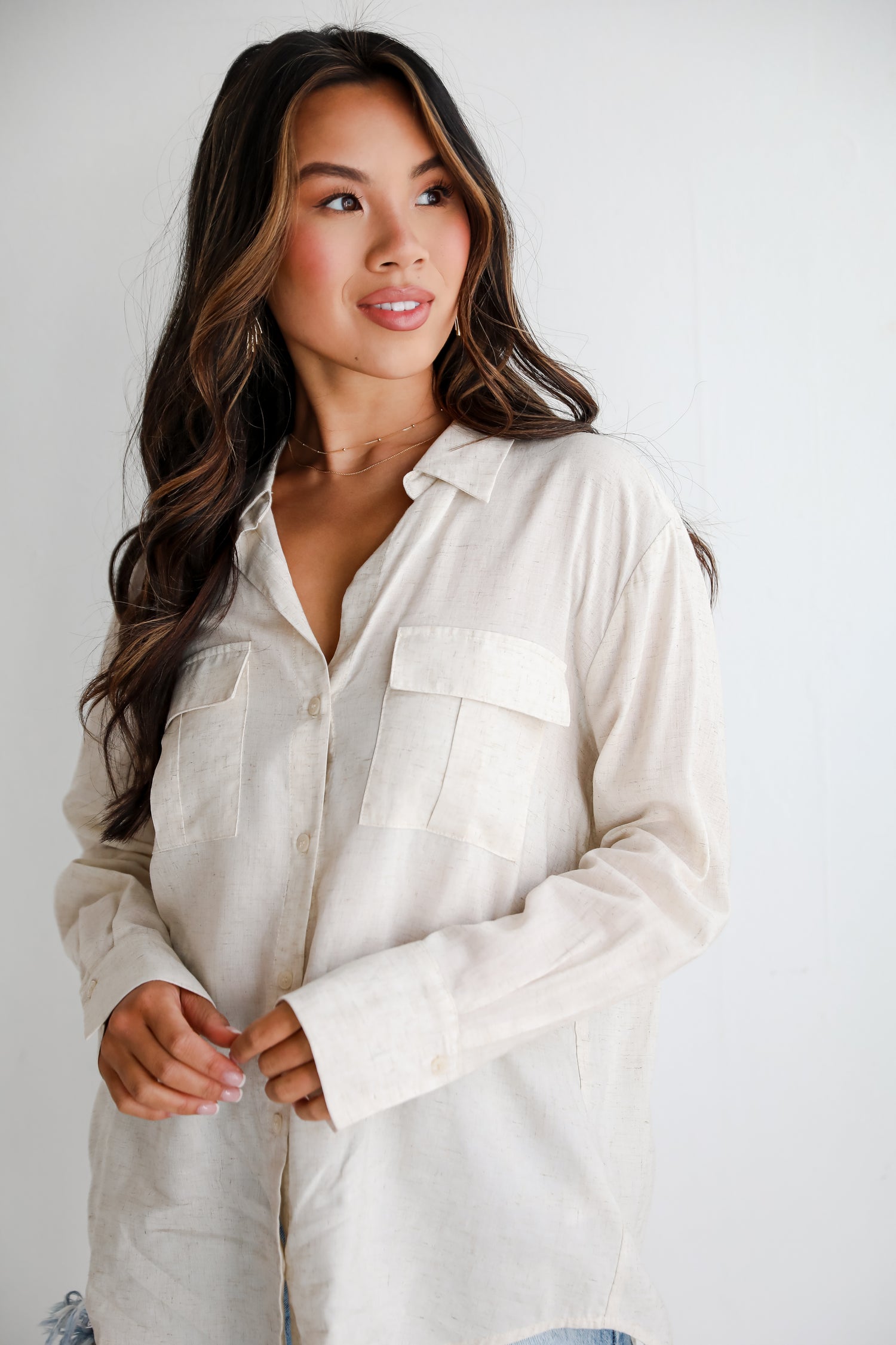 womens linen tops