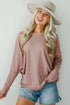 Trendy Minimalist Waffle Knit Top