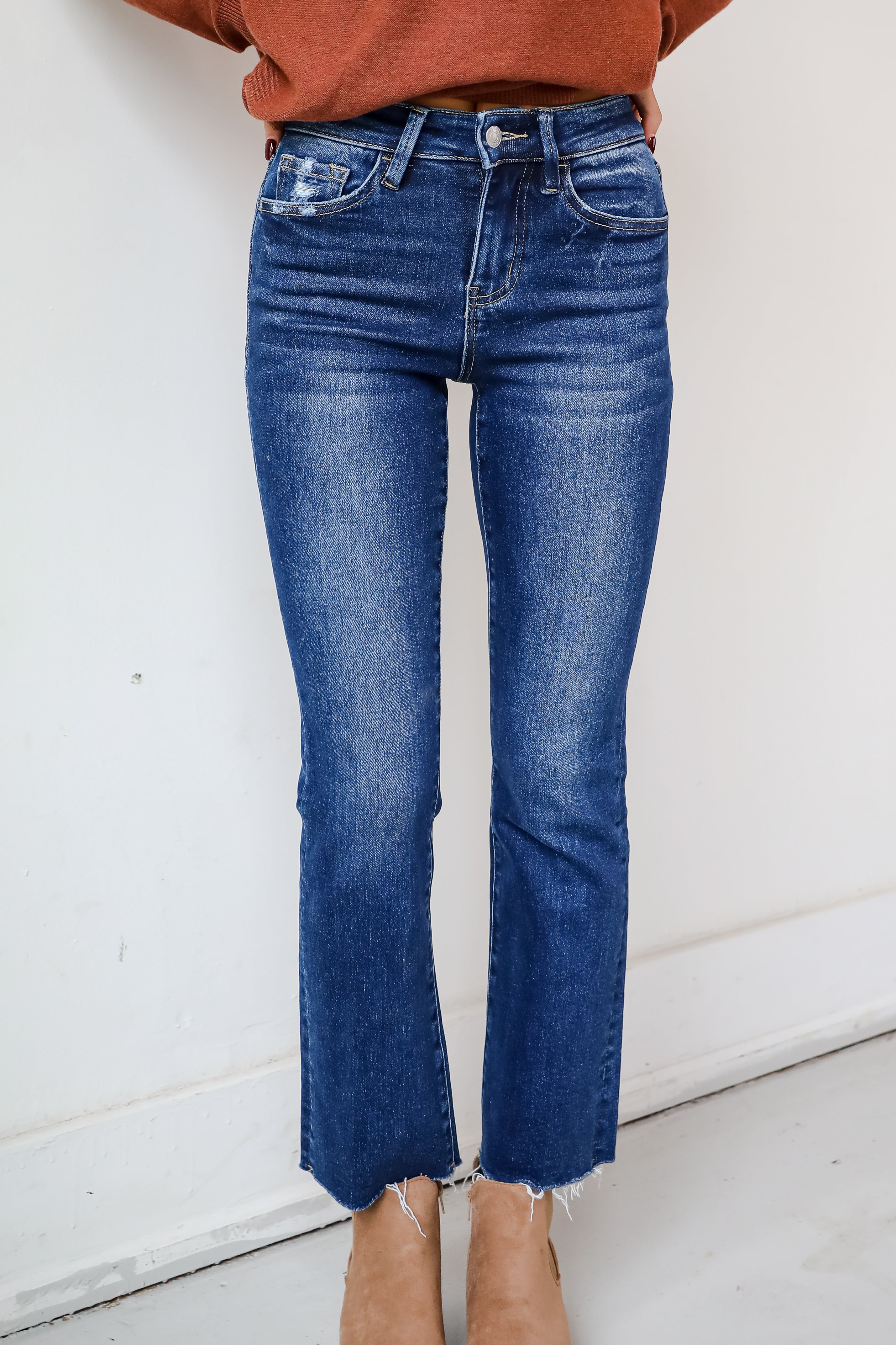 Lizzie Medium Wash High-Rise Bootcut Jeans