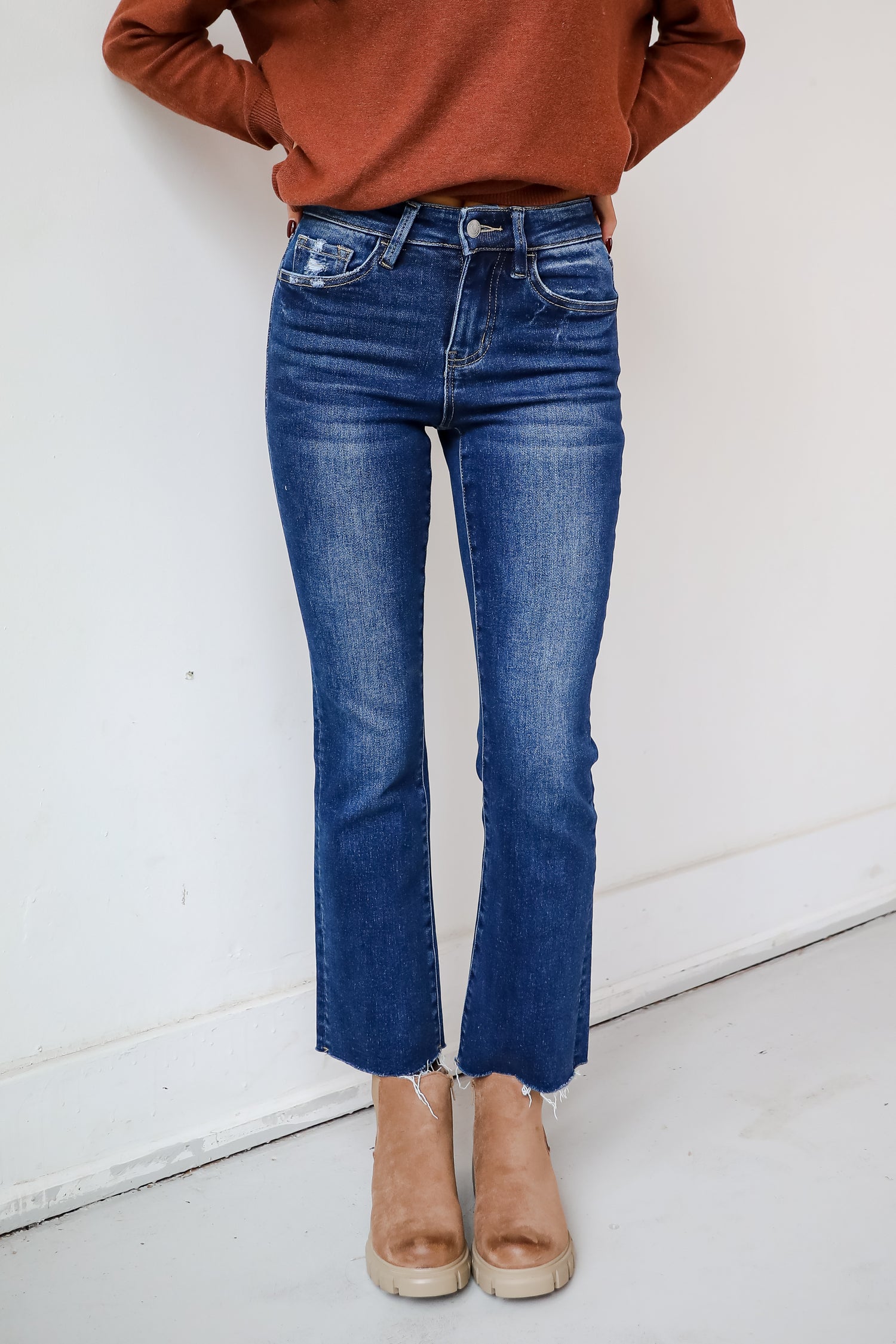 Lizzie Medium Wash High-Rise Bootcut Jeans