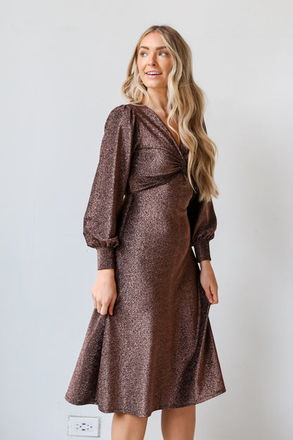 sparkly long sleeve dress