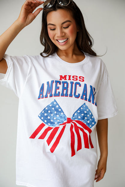 White Miss Americana Graphic Tee