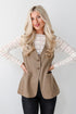 Incredibly Sensational Mocha Blazer Vest