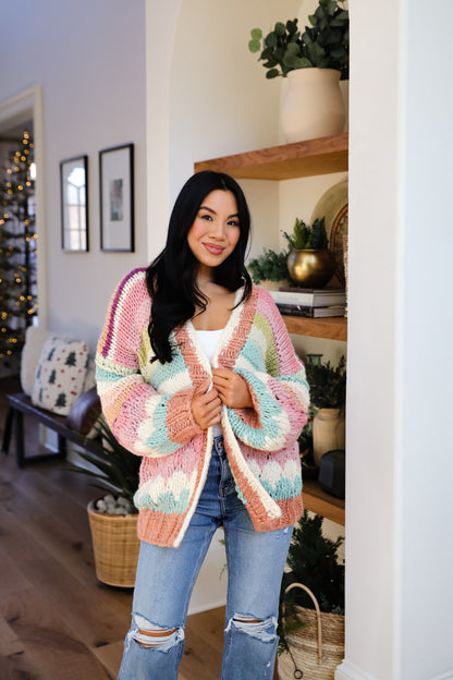 Cozy Coolness Multi Sweater Cardigan