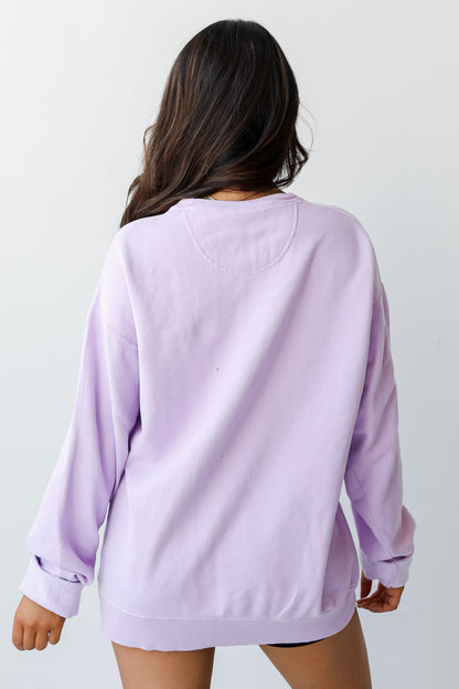 Lavender Nashville Pullover back vew