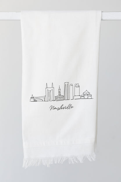 Nashville City Scape Hand Towel