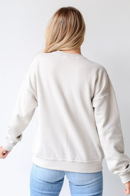 Tan Nashville Pullover back view