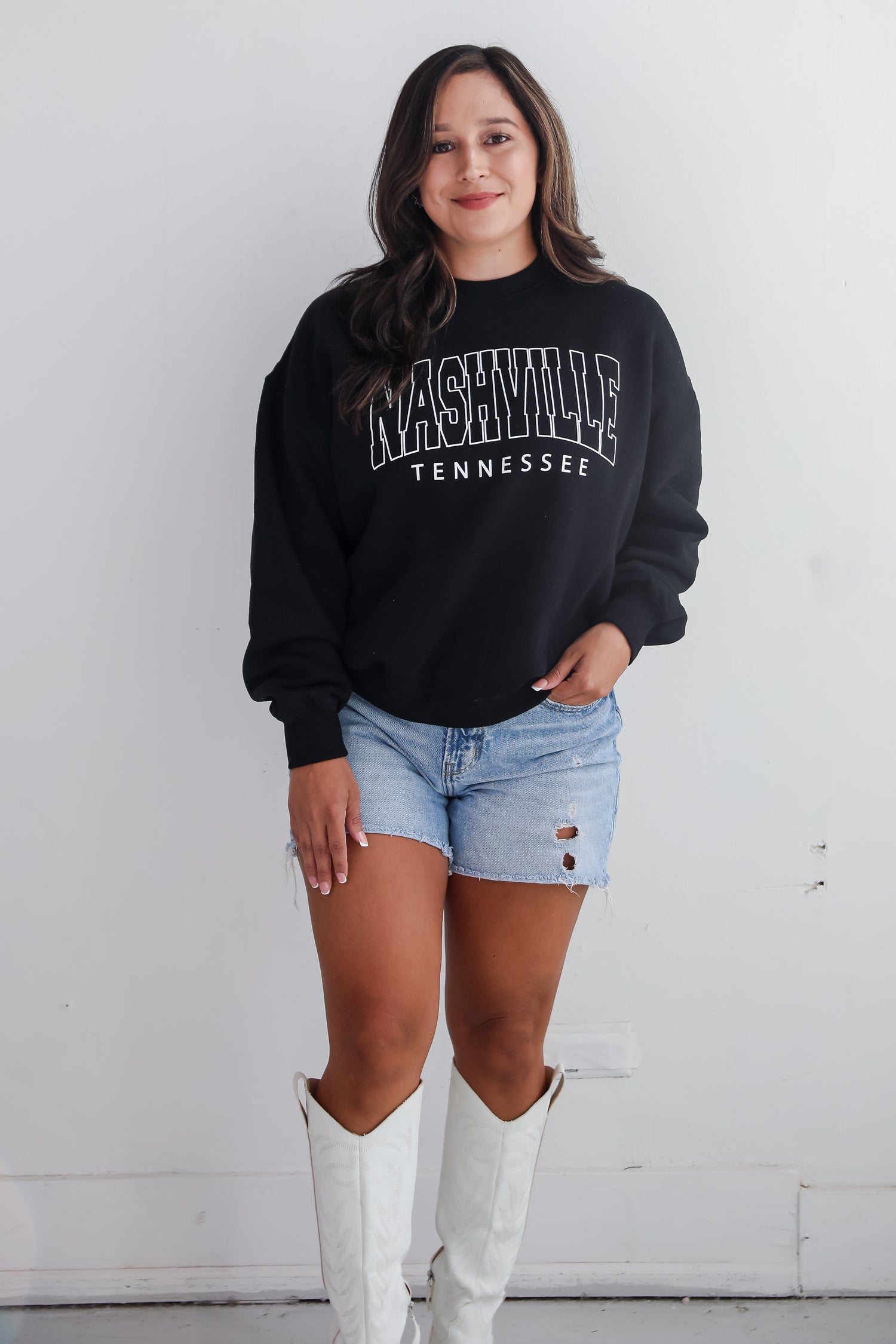 Black Nashville Tennessee Sweatshirt